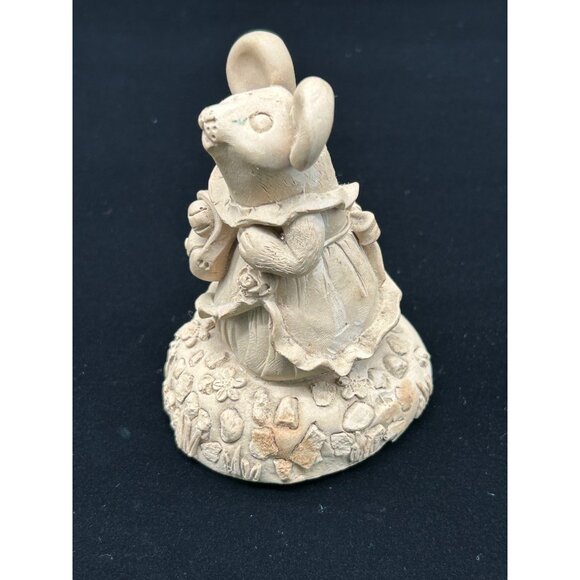 Vintage Light Brown, Groom Bride Mouse in Her Dress, Holding a Bag Purse, MC '9 - Picture 14 of 16